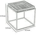 thumbnail image 5 of Tray Top Wooden Side Table with Tubular Legs Gray and Black- Saltoro Sherpi, 5 of 6