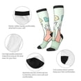 thumbnail image 4 of Picia Women Crew Soft Moisture-wicking Socks Books Pattern Design Cotton Socks, One Size fit All, 4 of 9