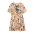 thumbnail image 3 of Vestidos Tendencia Verano 2022 Vestido Mujer Seda Real 100% Alta Calidad Bordado Estampado Mini Vestidos Vintage Vestidos, 3 of 5