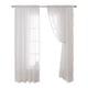 thumbnail image 1 of Inicio Cortinas con textura de lino transparente con encaje Cortinas semitransparentes Tela ligera y transpirable Decoración de ventana para dormitorio Sala de estar Comedor 2 paneles yeacher natural, 1 of 7