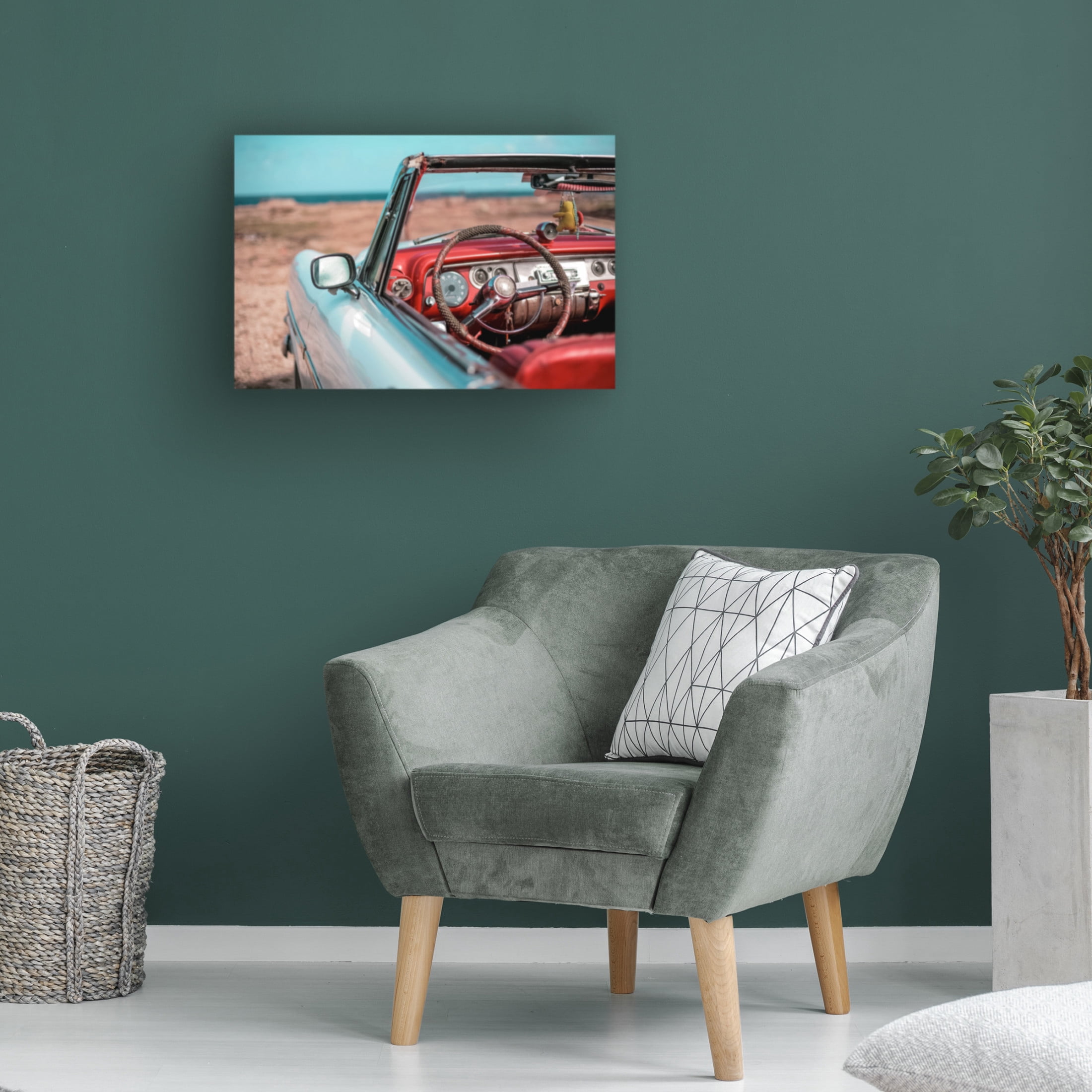 Canvas Wall Art - Alexander Yakovlev 'Old Havana 5' Wall Art for Living Room, Bedroom, or Office Décor by Trademark Fine Art - 24 x 16 Inches