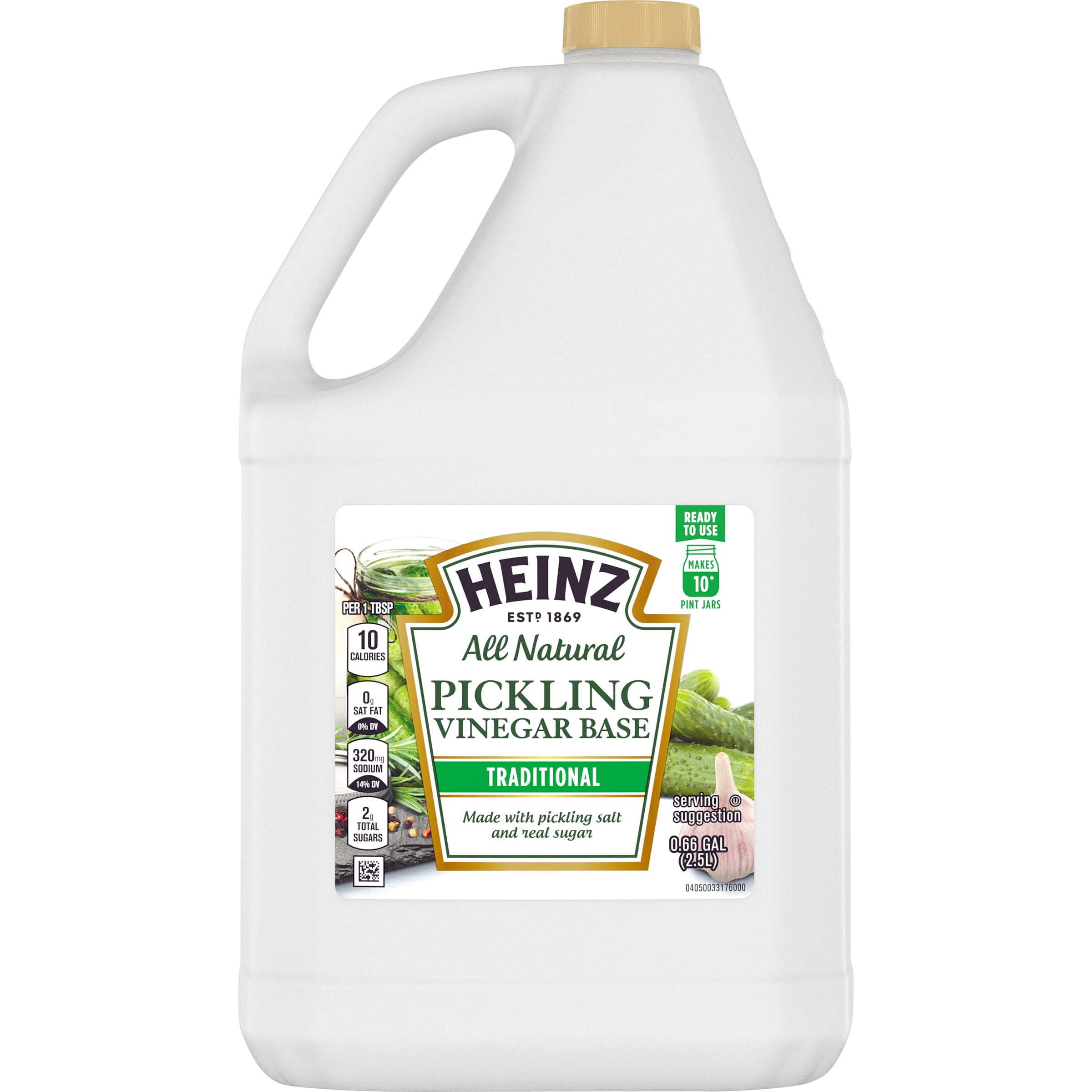 Heinz AllInOne Traditional Pickling Vinegar Base, 0.66 gal Jug