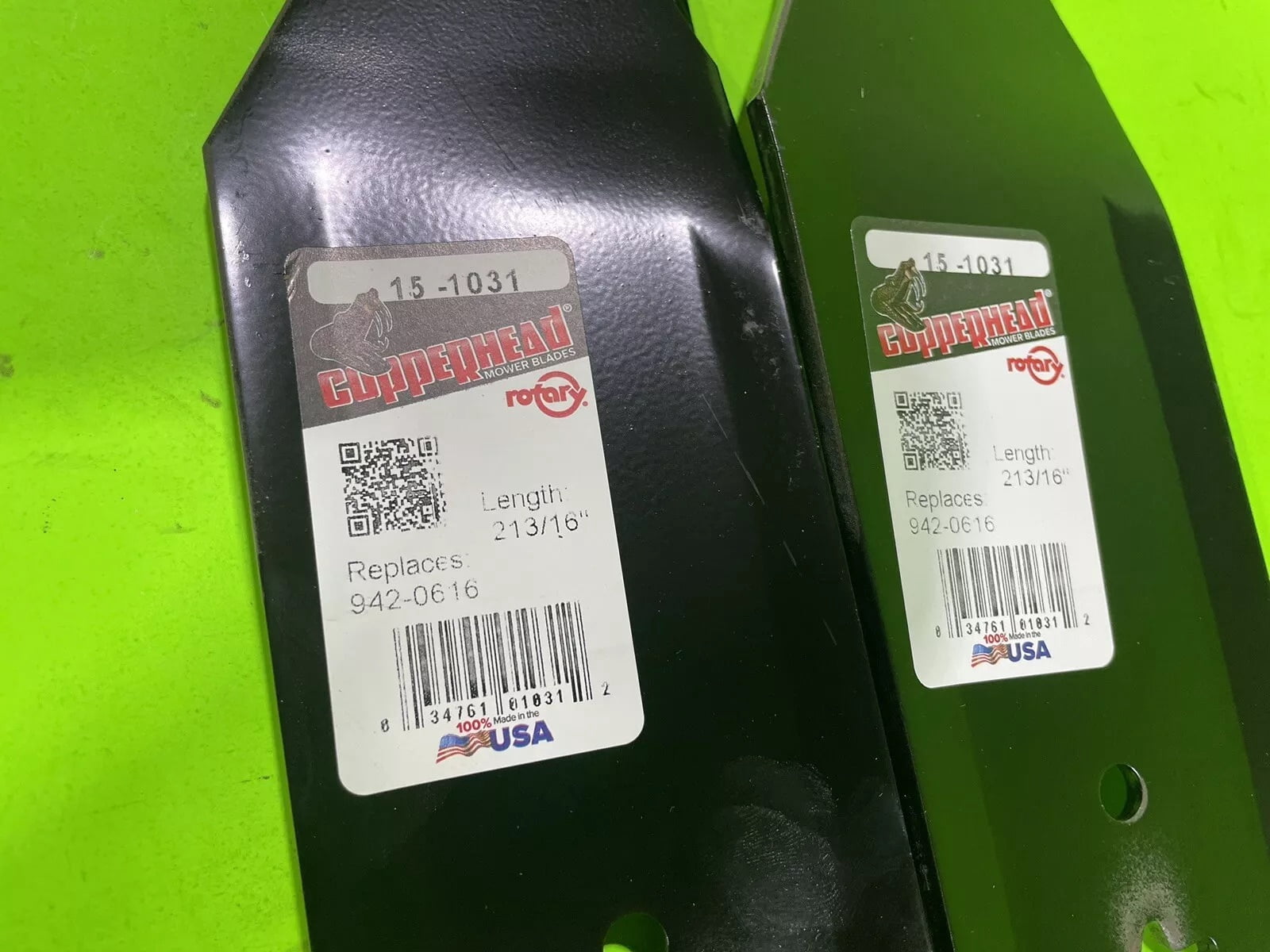 2 REPLACEMENT CUB CADET MTD MOWER BLADES 942-0616 742-0616 942-04312 942-04126