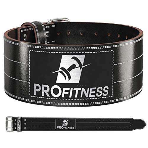 ProFitness Weight Lifting Belt for Men and Women 4 Wide Squat Belt Workout Belt Gym Belt Genuine Leather Powerlifting Weightlifting Belts for Men Max Performance Weight Belt Deadlift Belt ProFitness Weight Lifting Belt for Men and Women 4 Wide Squat Belt Workout Belt Gym Belt Genuine Leather Powerlifting Weightlifting Belts for Men Max Performance Weight Belt Deadlift Belt