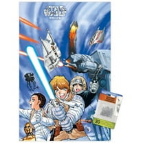 Star Wars: Manga Madness - Hoth Wall Poster with Push Pins, 14.725" x 22.375"