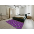 thumbnail image 4 of Ahgly Company Indoor Rectangle Patterned Purple Novelty Area Rugs, 4' x 6', 4 of 6