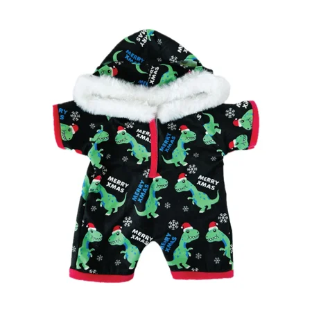 Holiday Hoodie Dino Fleece Outfit 14-18 Inch Plush Toy Clothing Winter Costume Holiday Hoodie Dino Fleece Outfit 14-18 Inch Plush Toy Clothing Winter Costume