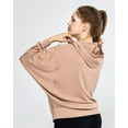 thumbnail image 5 of Oversized Dolman Sleeve Ribbed Hoodie Top, 5 of 10