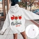 thumbnail image 2 of WILLBEST Sudadera de Mujer con Estampado de Letras, Sudadera con Capucha de Manga Larga y Bolsillos, Talla 83 Chica​​, 2 of 7