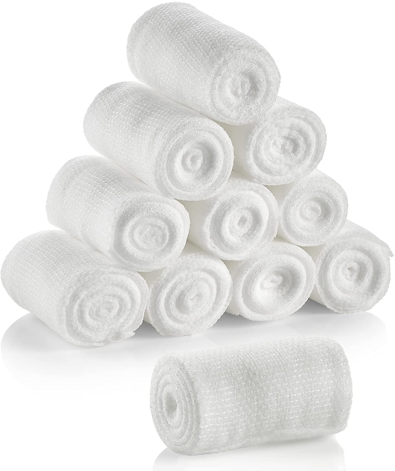 MEDca Gauze Bandage Rolls Pack of 12, 2” x 4.1 Yards Per Medical Grade
