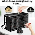 thumbnail image 6 of Cash Vault Wooden Savings Box 10000, Wooden Money Saving Box for Cash with 8 Saving Targets,One Piece Coin Money Box with Counter, 10k Savings Challenge Box Gift for Adults Kids Boys Girl, 6 of 8