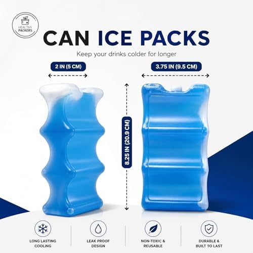 JARTC Ice Packs for Coolers | Can Coolers | Breastmilk Cooler Ice Pack | Long-Lasting Reusable Ice Pack
