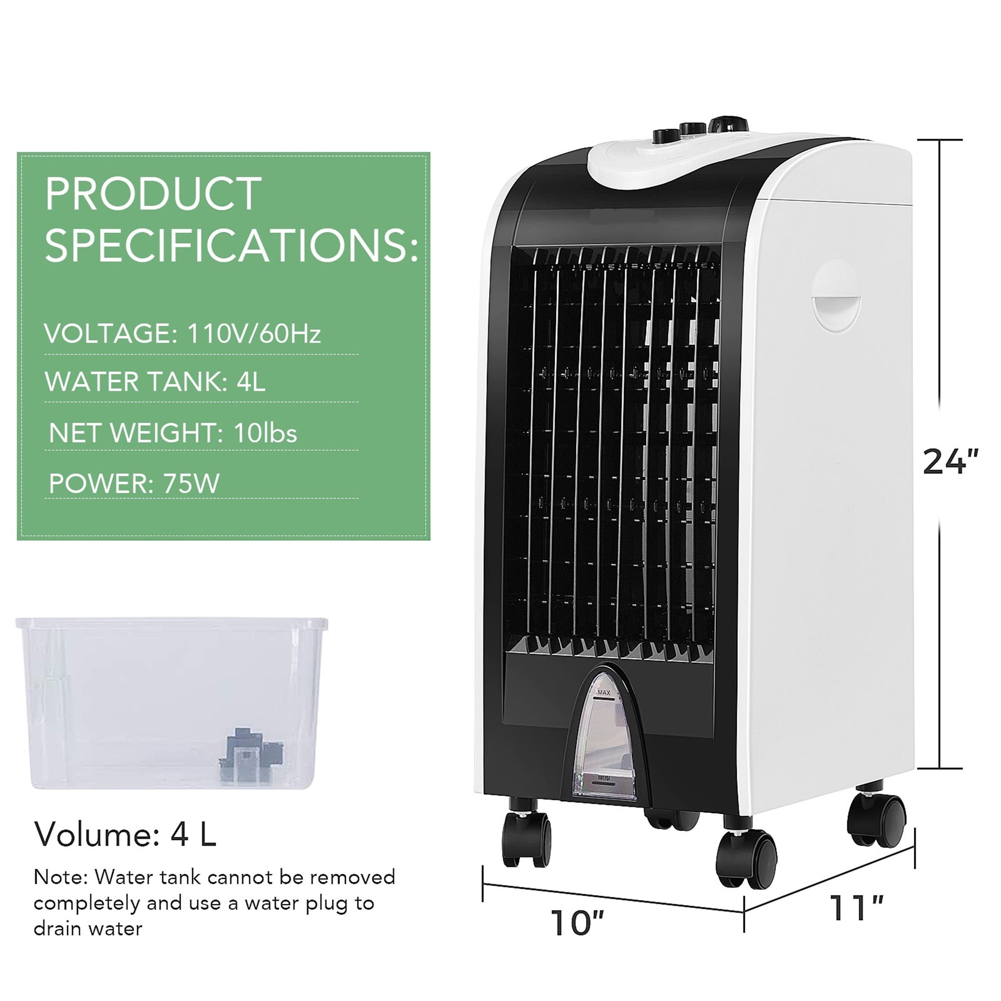 Gymax Evaporative Air Cooler Portable Cooling Fan Kuwait Ubuy