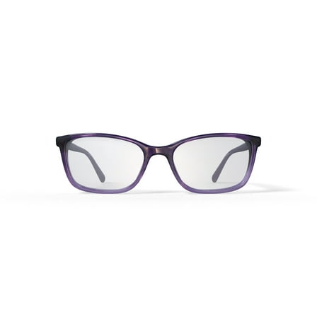 Walmart Women's Kollie Square Prescription Eyeglasses with Case, Purple
