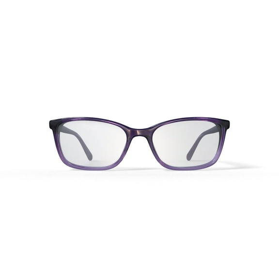 Walmart Women's Kollie Square Prescription Eyeglasses with Case, Purple