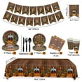 thumbnail image 3 of PIXHOTUL Cowboy Party Decorations - Western Party Decorations Including Plates, Napkins, Western Tablecloth, Cups, Banner for Cow Print Party Supplies - Serve 20, 3 of 7