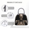 thumbnail image 4 of Easygdp Cyber Skeleton With Tattoos Bolsa de Almuerzo Insulada Grande, Forro de Aluminio, Diseño Espacioso, a Prueba de Fugas, Ideal para Trabajo, Picnics, Viajes y Actividades al Aire Libre, 4 of 6