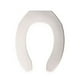 Bemis SX-0702100 Plastique Blanc Allongé Sans Housse Siège de Toilette – image 1 sur 1