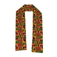 thumbnail image 2 of XIAOHUAGUA Traditional African Kente Scarf Print Unisex Tribal Scarf for Her Gift for Him, 2 of 5