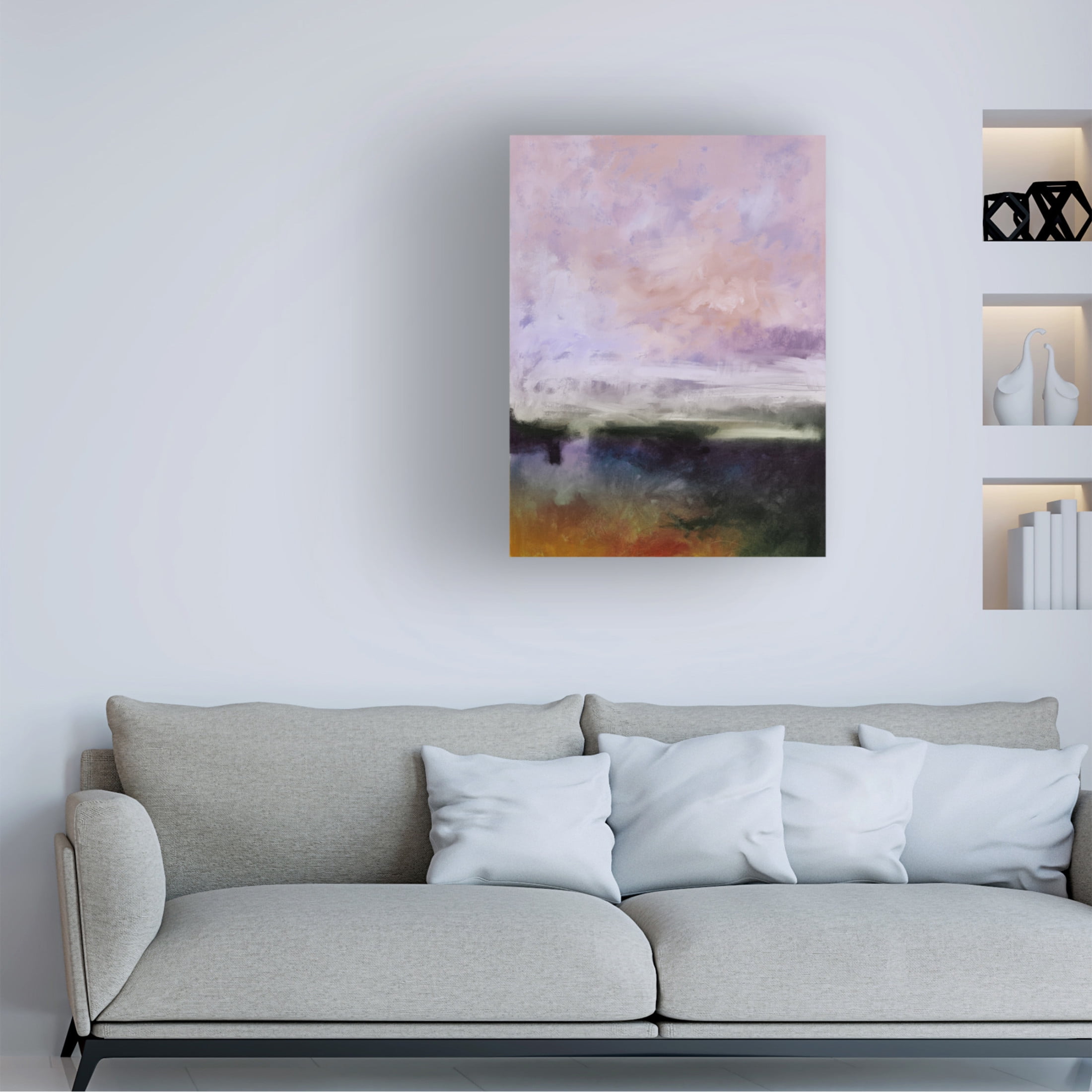 Canvas Wall Art - Pablo Esteban 'Peri Storm 1' Wall Art for Living Room, Bedroom, or Office Décor by Trademark Fine Art - 35 x 47 Inches