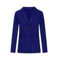 thumbnail image 7 of Generic Womens Casual Elegant Long Sleeve Jackets Lightweight Lapel Blazers Dressy Business Work Office Suit Jacket Blazer, 7 of 7