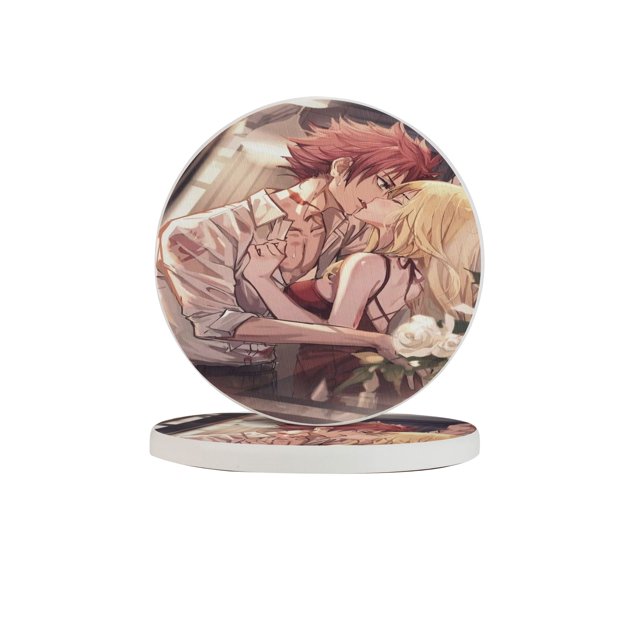 Posavasos de tierra de diatomeas absorbente de Fairy Tail, aislamiento antideslizante de tierra de diatomeas inodoro que protege la superficie de la mesa contra daños Talla única
