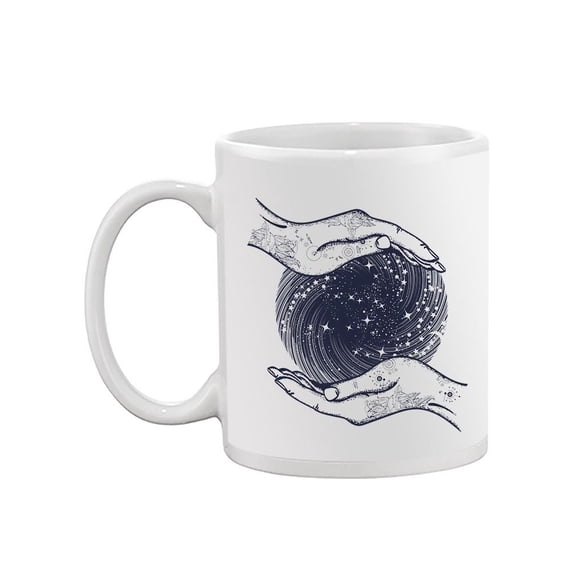 Sphere In Hands Mug -Image by Shutterstock,