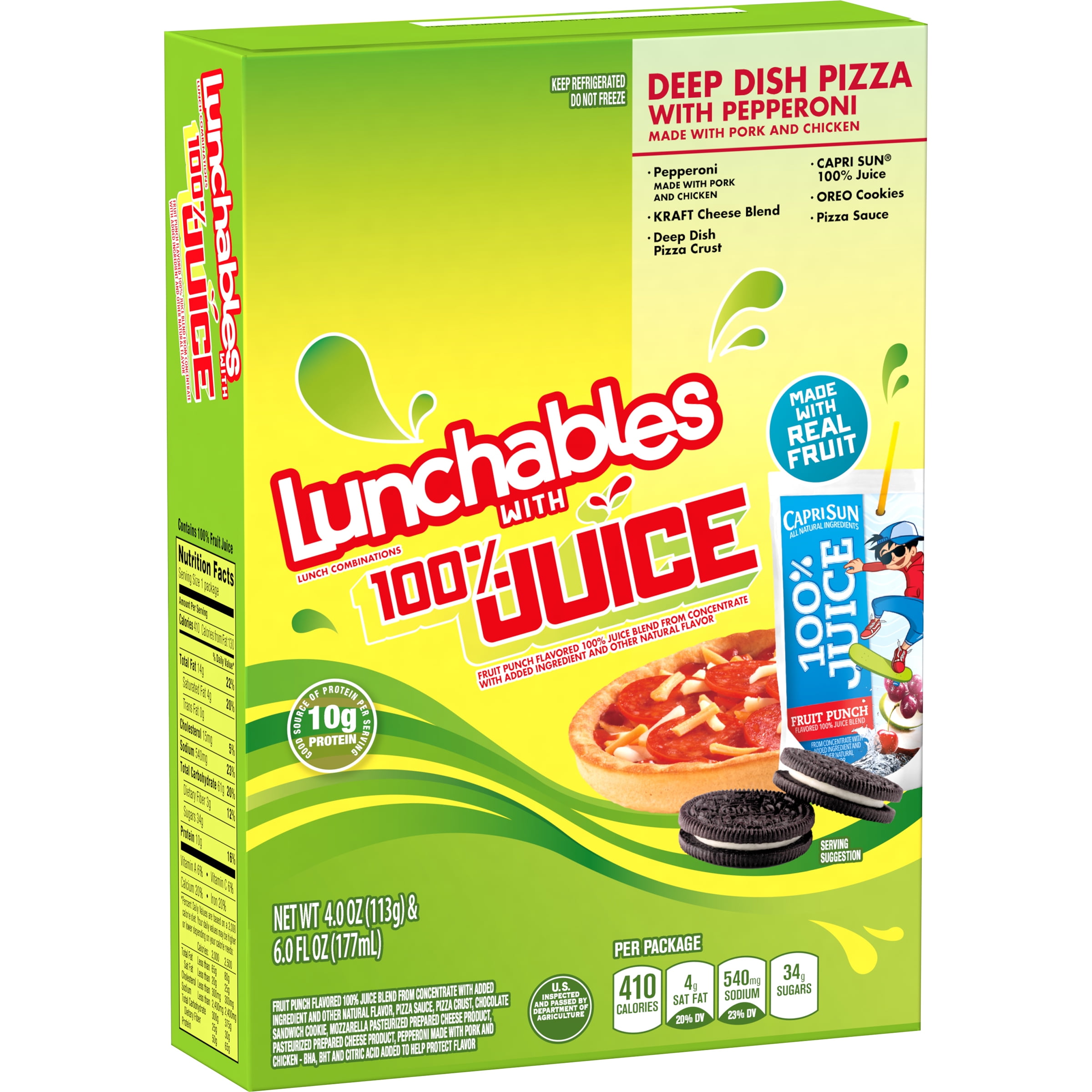 Lunchables Pepperoni Pizza Convenience Meals 10 oz Box
