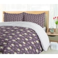 thumbnail image 5 of Ambesonne Tea Party Duvet Cover Sets, Dachshund Dogs in Cups, 2-Queen, Eggplant Multicolor, 5 of 7