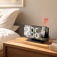thumbnail image 6 of Mirror Projection Alarm Clock Digital Time Temperature Clock with Ceiling Display, 6 of 6