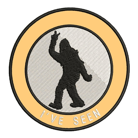 Bigfoot I've Seen 3.5" Iron On Or Sew On Embroidered Fabric Badge Patch Unexplained Mysteries Iconic Series