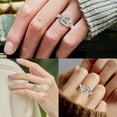 thumbnail image 2 of YHAIOGS Rings for Women Funny Words Square Ring Inspirational Friendship Ring for Friend for Girls and Boys (without Card), 2 of 5