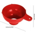 thumbnail image 7 of SeekLGT Wide Mouth Canning Funnel, Plastic Funnel for Filling Mason Jars, Home Canning Essentials for Jam, Jelly, Sauces, Supplement Funnels, Red, 7 of 7