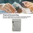thumbnail image 4 of Waterproof Fireproof Money Bag, High Security Small Fire Water Resistant Document Bag Lightweight Multipurpose Portable  for Jewelry, 4 of 7