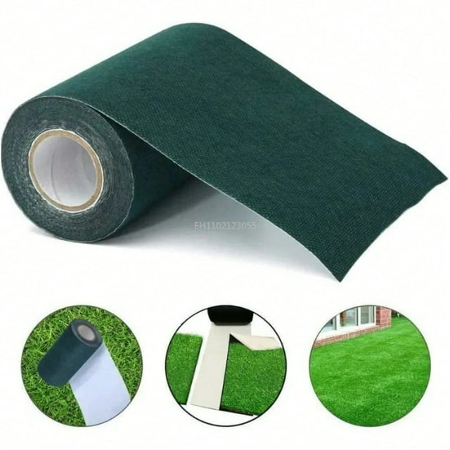 CHUANK 1 Roll Self-Adhesive Fixing Tape For Lawn Joint Artificial Turf And Grass Seam Repair Golf Course Patching Durable And -Friendly Non-Woven Fabric Adhesive Tap For Garden Landsca