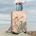 thumbnail image 7 of Honeii Combine harvester working with tractor Elastic Luggage Cover, featuring double-sided printing, is the ideal companion for travel, business trips, and daily use(not included suitcase )-X-Large, 7 of 7