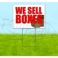 thumbnail image 1 of We Sell Boxes (18" x 24") Yard Sign, Includes Metal Step Stake, 1 of 6