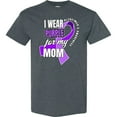thumbnail image 3 of Inktastic Alzheimers Awareness I Wear Purple for My Mom T-Shirt, 3 of 5