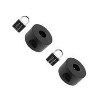 WORGEOUS 2 Sets Door Knob Cover Prevent Turning Door Handles with Lock-Out Safety Device Faucet Lock Hose Spigot Protector with Padlock