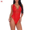 thumbnail image 1 of Mono sexy mono de cosplay suave mono de tela con pantalla de encaje para mujeres adultas, rojo, XXL AweSitey XX000036-57, 1 of 7