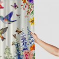 thumbnail image 4 of Orinice Watercolor Flower Hummingbird Shower Curtain Spring Bird Butterfly Floral Plant Nature Modern Home Bathroom Bathtub Decor Waterproof Fabric  White, 4 of 7