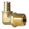 thumbnail image 1 of 2 Piezas Xfitting 1/2"" Pex X 1/2"" Macho Npt Codo Roscado 90 Grados Latón Engarzado - Puerto Completo De Latón, 1 of 5
