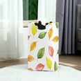 thumbnail image 6 of Yayeee Freestanding Laundry Hamper with Handle Collapsible Large Storage Basket for Clothes, Pink Colorful Leaves, 6 of 7