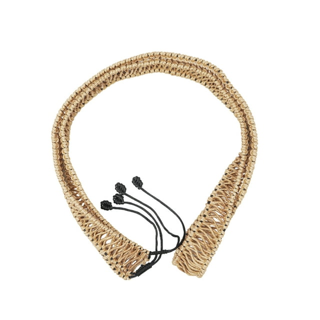 Sonducket Cuerda de ratán fina hecha a mano para piezas de decoración elegantes y duraderas Cuerda de ratán hecha a mano Handpan Accesorios para instrumentos musicales negro