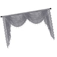 thumbnail image 2 of Ventana de cascada Venance Venance suave suave transpirable con borlas de cuentas Diseño vintage para cortinas Café de dormitorio Sala de estar 150cmx105cm, 2 of 8