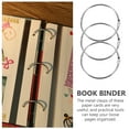 thumbnail image 6 of 12 Pcs Book Binding Ring Binder Clips Office Supplies Metal Rings for Crafts Flexible DIY, 6 of 6