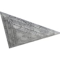 thumbnail image 3 of Ekena Millwork 19"W x 16 5/8"H x 1 1/8"P Triangle Ceiling Medallion, Hand-Painted Ultra Pure White Crackle, 3 of 6