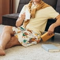 thumbnail image 4 of Daiia Autumn In The Forest Mens Woven Stretch Pajama Short,Short Pajama Pants-Small, 4 of 9