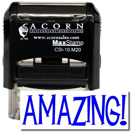 Self-Inking Amazing Stamp with Yellow Ink