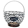thumbnail image 1 of Cesta para huevos de gallina, frutero, recipiente rústico multiusos para recoger huevos frescos. Negro S, 1 of 9